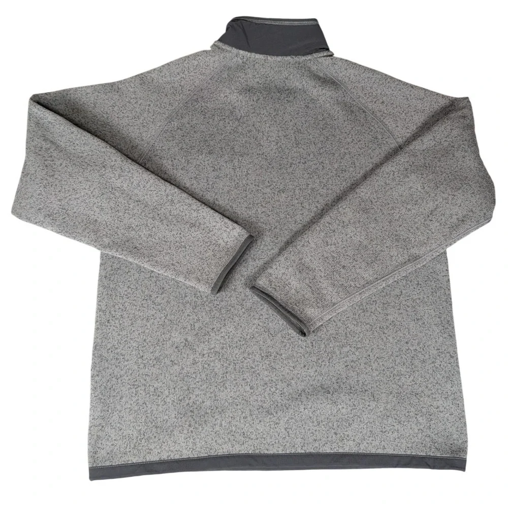 The North Face Gordon Lyons Quarter Zip Fleece Pullover Mens Heather Grey M